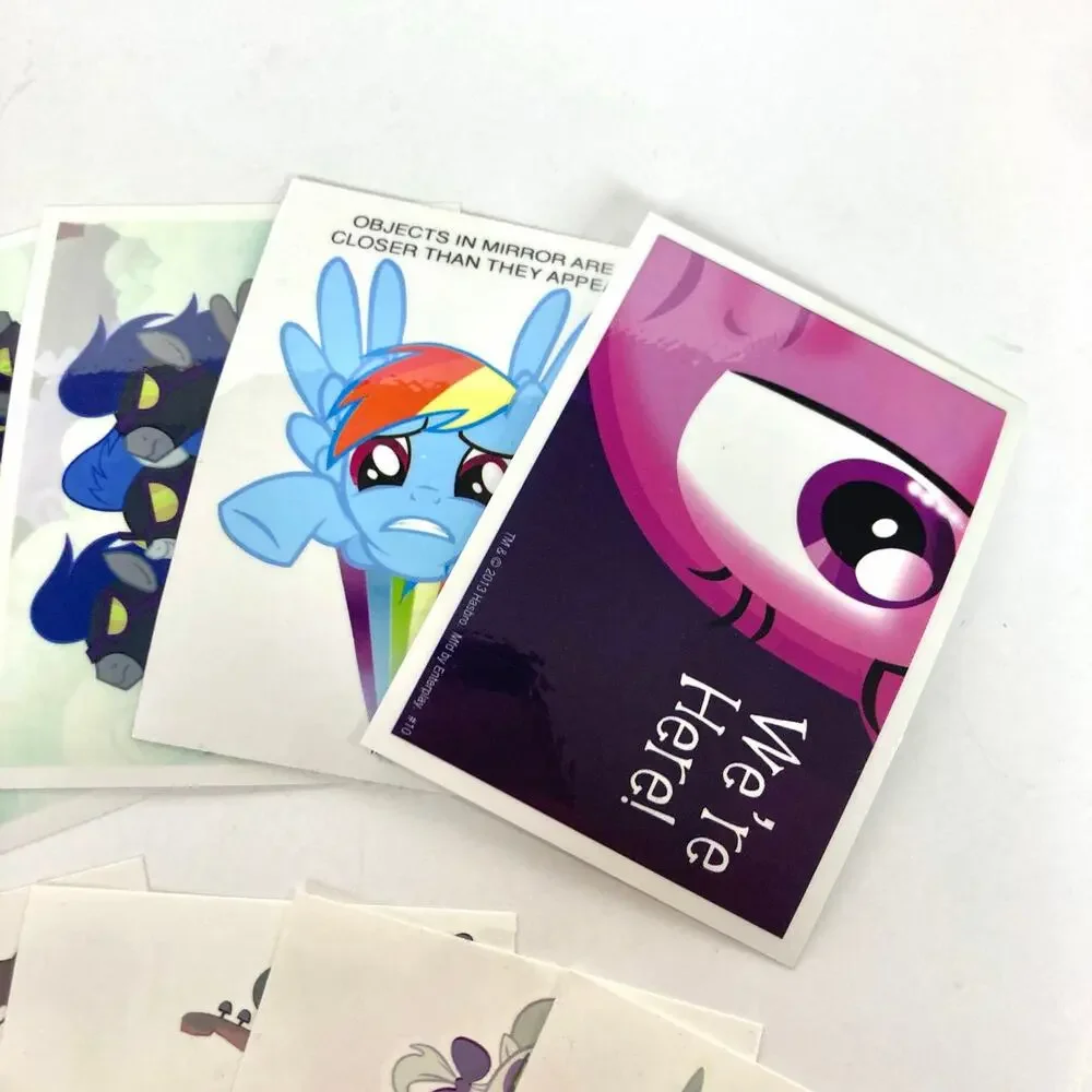 My Little Pony G4 Enterplay Dog Tags Trading Sticker Decals & Tattoo Cards Lot
